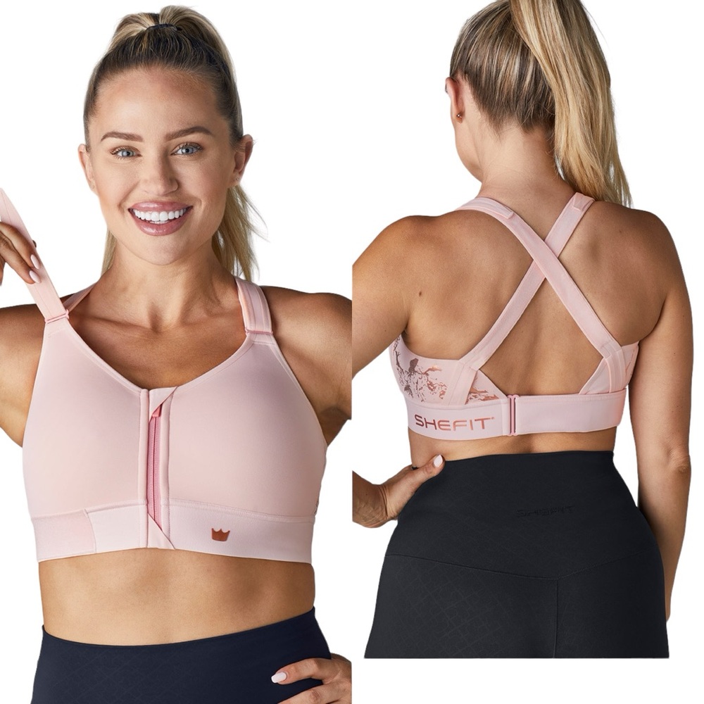 SHEFIT FLEX SPORTS BRA Medium Impact in blush color